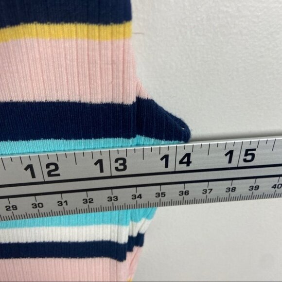 NEW Nordstrom AFRM Striped Bodysuit Double V Mooni Light‎ Pastel Pink Blue NWOT - Picture 13 of 16